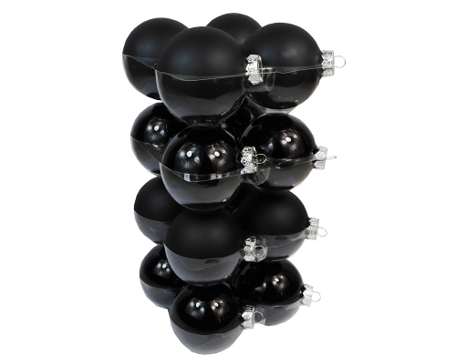 Palle Vetro Mm 57 Pz 16 Nere