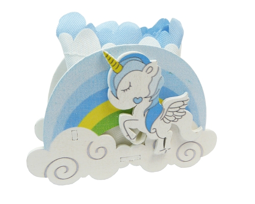 Unicorno Legno C/sacchetto Pz 1