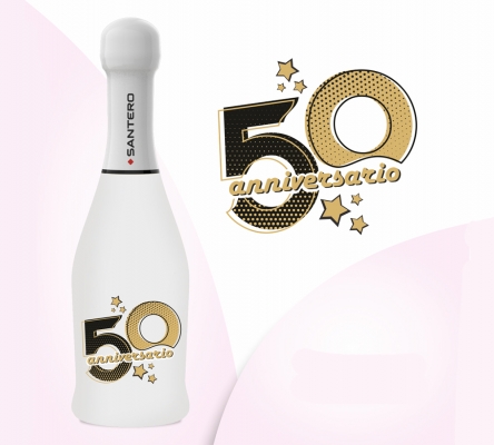 Spumante Gift Santero Ml 200 50 Anni Anniversario  Decorazioni