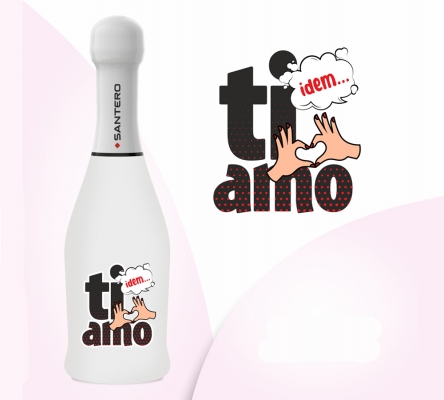 Spumante Gift Santero Ml 200 Ti Amo Decorazioni