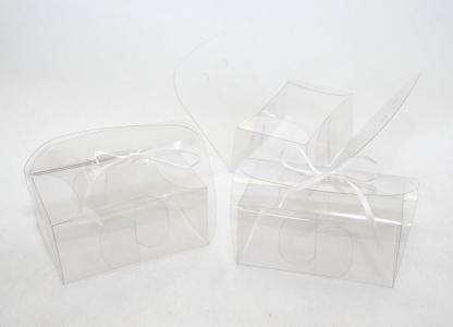 10 Astucci Trasparenti Con Fori 9.5x6.5x4 Cm
