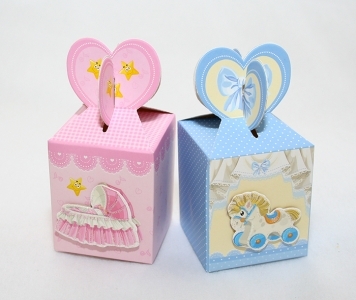 12 Astucci Pop-up Rosa/celeste