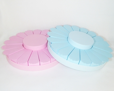 Torta Pizzo Rosa/celeste 18 Più 1
