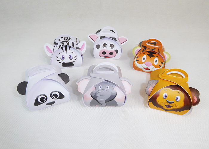 Pz 30 Astuccio Zoo Mix Assortito 5x5x5 Cm Bomboniere Fai Da Te