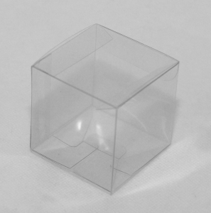 10 Miniastuccio Trasparente 5x5x5 Cm
