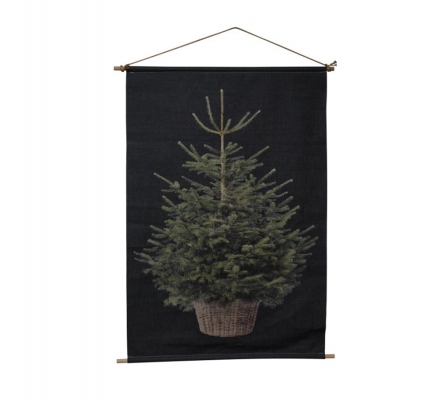 Pannello Albero 40x60 Da Appendere Tessuto Albero Natale