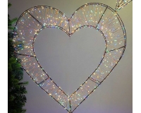Cuore Struttura 800 Led D 58 Multicolor Illuminazione Natale