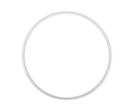 Cerchio Metallo Bianco Decorazione Addobbi Composizione Matrimonio PZ 1
