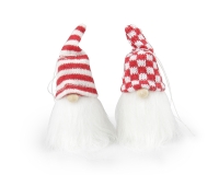 Gnomi Furry Pz 4 Decorazione Composizione Addobbi Natale