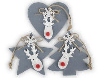Decorazione Assortiti Renna Pz 9 Composizione Arredo Addobbi Natale