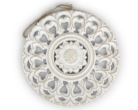 Macramè Decorazione Legno D 20 Pz 4 Natale