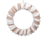Coroncina Furry Bicolor D 35 Decorazioni Composizioni Arredo Natale