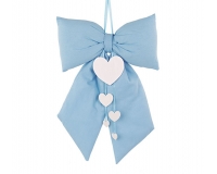 Fiocco Nascita Imbottito Cuori 30x50 Decorazioni Arrivi Cupido&Co
