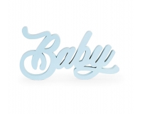 Scritta Baby Legno 38x20x30 Decorazione Battesimo Nascita