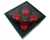 Palle Vetro Combi Mm 100 Pz 4 Decorazione Albero Natale Addobbi