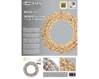 Corona Metallo 3000 Micro Led D 55 Addobbi Natalizi