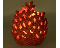 Corallo Rosso Led Cm 17 Lampada Decorazione Matrimonio Mare