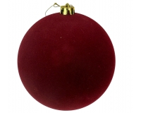 Palle Di Natale Floccate Cm 15 Decorazioni Addobbi Albero Pz 1