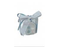 Bomboniere Nascita Battesimo Scatolina Pvc Bimbo Porta Gesso Orsetto