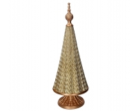 Albero Resina Oro D 19 H 53 Decorazioni Addobbi Allestimenti Natale