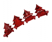 Porta Tea Light Metal Rosso Albero Decorazioni Addobbi Allestimenti Natale