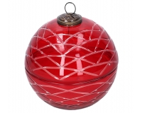 Candela Profumata Palla Rossa Grande Decorazioni Regalo Natale