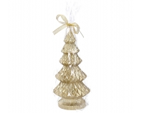 Candela Albero Oro D 6 H 16 Decorazioni Addobbi Allestimenti Natale