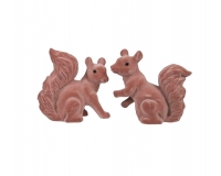 Scoiattolo Floccato Cm 19 Decorazioni Addobbi Natale