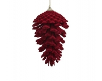 Pigne Floccate Cm 14x8 Pz 2 Decorazioni Addobbi Natale
