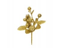 Pick Glitter Oro Pz 12 Decorazioni Addobbi Natalizi Casa