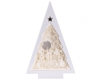 Albero Paesaggio Papercut Luci H 25 Addobbi Decorazioni Natale