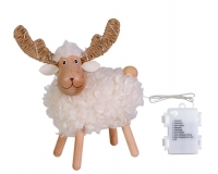 Pecorenna Luminosa H 23 Decorazioni Addobbi Natale