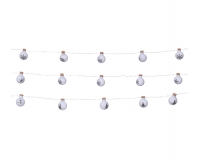 Filo 12 Sfere Decorative D 2,5 Mt 1,10 Addobbi Palle Natale
