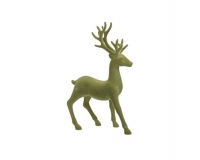 Cervo Floccato 22x35 Decorazioni Addobbi Natale