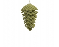 Pigne Floccate Cm 14x8 Pz 2 Decorazioni Addobbi Natale