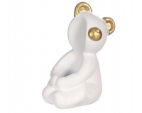 Orsetto Portacandela 6x5x8 Ceramica Colorata Decorazioni Addobbi