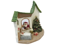 Cameretta Di Natale Led H. 17 Babbo Albero Luminoso
