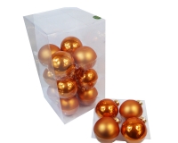 Pz 16 Palle Vetro Per Albero Di Natale Mm 80 Addobbi Natalizi New