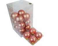 Pz 16 Palle Vetro Per Albero Di Natale Mm 80 Addobbi Natalizi New