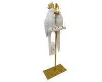 Pappagalli Trespolo h.31 Decorazione Pasqua Primavera
