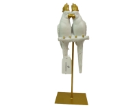 Pappagalli Trespolo h.31 Decorazione Pasqua Primavera
