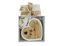 Bomboniere Matrimonio Nozze Scatolina Sacchetto Cuore Led