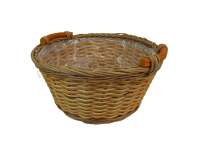 Ciotola Rattan D 25 h 12 Decorazione Composizione Floreale