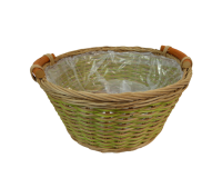 Ciotola Rattan D 25 h 12 Decorazione Composizione Floreale