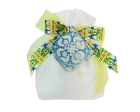 Bomboniere Matrimonio Nozze Sacchetto Sorrento Calamita Maiolica Azzurro