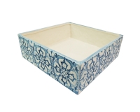 Vaschetta Mediterranea 20x20x7 Decorazione Estiva Composizione Floreale