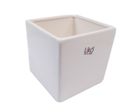 Cubo Ceramica Bianca 13,5x13,5x13,5 Decorazioni Addobbi