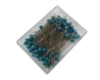 100 Spille Da 6.5 Cm Con Testa A Perla Da 6 Mm