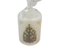 Candela Arredo Natale Piccola Decorazione Composizione Creativa