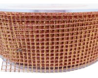 Nastro Rete Lamè Mm 40x40 Mt Decorazione Composizione Floreale